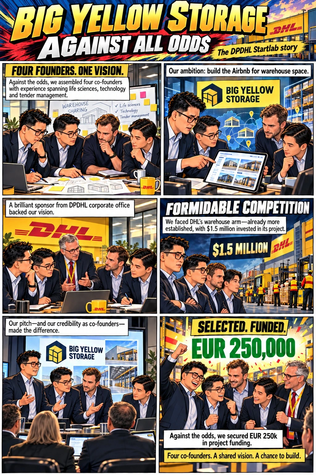 Chapter 6: Big Yellow Storage. Four co-founders, one vision and EUR 250,000 in project funding.